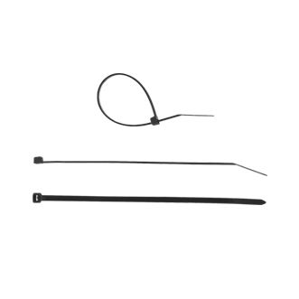 Кабельные стяжки черные КС-Ч1, 4.8 x 400 мм, нейлоновые, Профессионал, ЗУБР (100 шт)