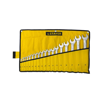 Набор комбинированных гаечных ключей 6 - 32 мм, HERCULES, STAYER (18 шт)
