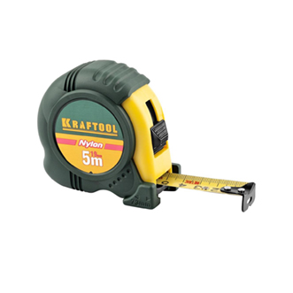 Рулетка 5м/19мм с ударостойким обрезиненным корпусом X-Drive, KRAFTOOL
