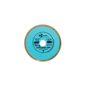 Диск алмазный сплошной Трио Диамант 125*22,23*1,1 Керамик PRO супер тонкий,  высота алмаз. сегмента 