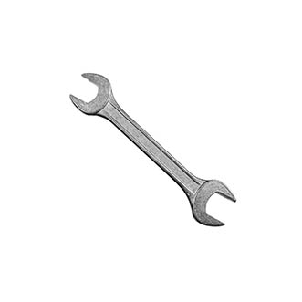 Ключ гаечный рожковый, кованый, оц. 13*17мм БИБЕР