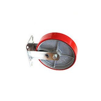 Колесо с опорой; колесо - резина. д. 160мм/ш. 40мм, подшип., промышл. 145кг; Опора - площад. 105*135, неповорот.; общ. высота 195мм.  