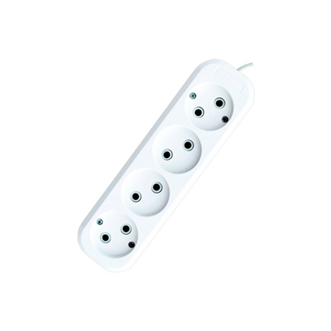 Колодка удлинителя 4-м АВС-пл. без заземл. UNIVersal E204