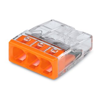 Клемма 3х(0.5-2.5мм) 3-х проводн. для распред .короб. (с контактн. пастой 