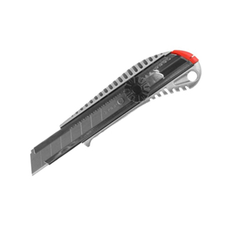 Нож металлический корпус, механический фиксатор, 18мм ЗУБР 