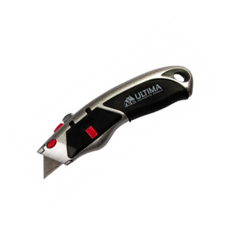 Нож строительный металлический корпус трапецивидное лезвие БИБЕР