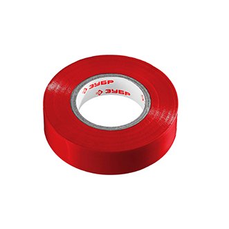 Изолента красная, ПВХ, 15мм*10м 