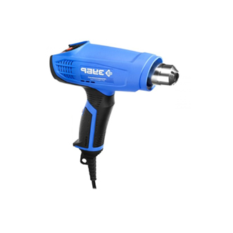 Фен технический, керамический изолятор, 2 режима, насадки, ЖК-дисплей, 80-550гра, 