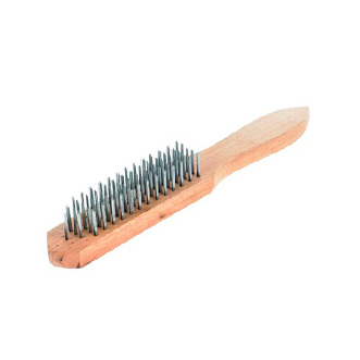 Щетка 5-рядная стальная с дерев. ручкой, БИБЕР