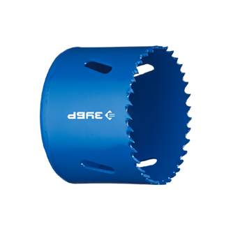 Коронка биметаллическая, быстрорежущая сталь, глубина сверления до 38мм, d-60мм 