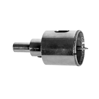 Коронка алмазная, керамика-стекло, d 68 мм, зерно Р60, с центр. сверлом и имбус. ключ, Проф. ЗУБР