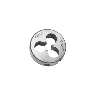 Плашка круглая машинно-ручная для нарезания метрической резьбы, М6 x 1,0, 