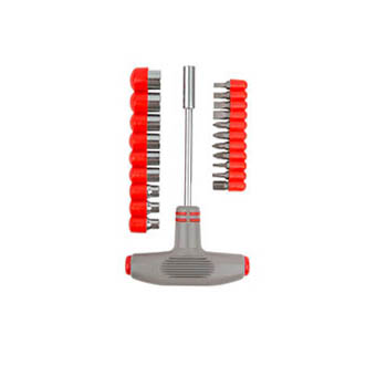 Отвертка с Т-образной ручкой (22 предметов) БИБЕР