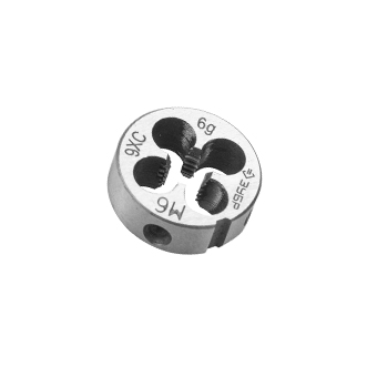 Плашка круглая ручная для нарезания метрической резьбы, мелкий шаг, М8*1,0, 