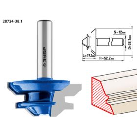 Фреза кромочная для углового сращивания, D= 38,1мм, рабочая длина-17,1мм,хв.-12мм, ЗУБР Профессиона