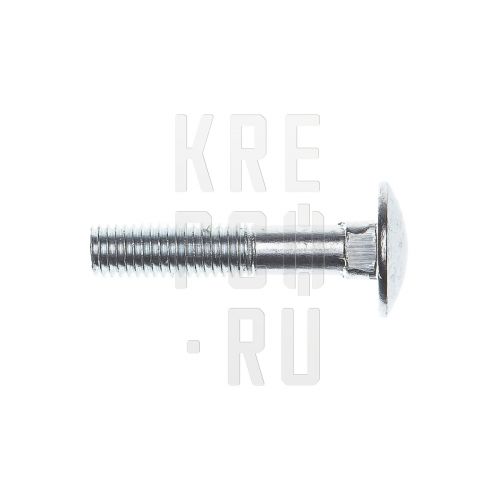 Болт мебельный DIN 603 (ГОСТ 7802-81) с квадратным подголовком  М6*14 цинк  