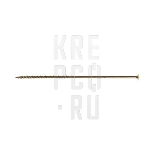 Саморез по дереву потай для Г/К редкий шаг PH 4,2*70 желтый цинк