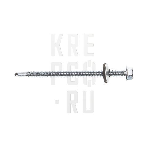 Саморез кровельный по металлу шестигранная голова, сверло 6,3*152 цинк
