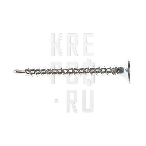 Саморез нерж. по металлу DIN 7504 P потай голова, сверло 5,5*32 A2